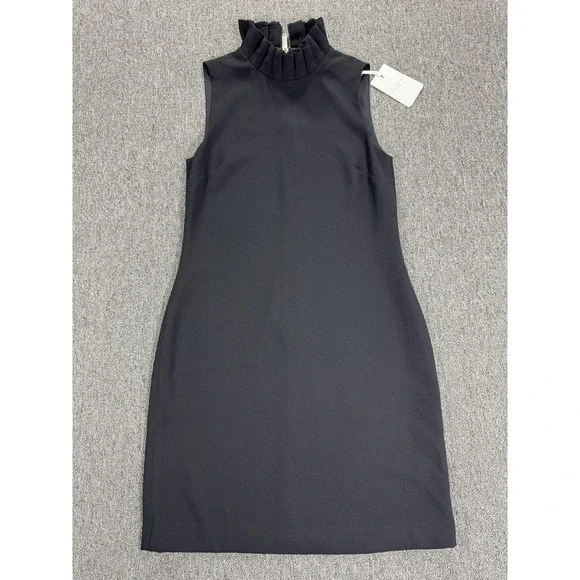 ted baker black ruffle dress Ted Baker Womens Black Hazzie Ruffled Woven Maxi Dress 6